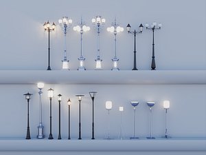 Variety Street Lamp 3D model