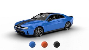 Dodge Charger Scat Pack Sixpack 2026 3d model 3D model