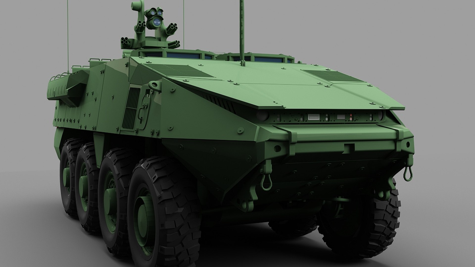 Stryker-X Wheeled Armored Vehicle 3D Model - TurboSquid 2342494