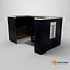 Modelo 3D del interior de una cocina comedor de lujo moderna