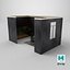 Modelo 3D del interior de una cocina comedor de lujo moderna