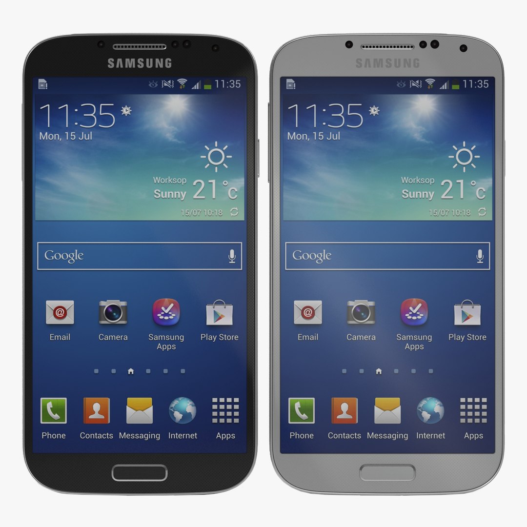 Samsung Galaxy S4 Set 3D model preview