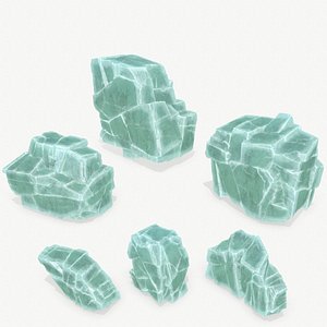 3D ice rock model