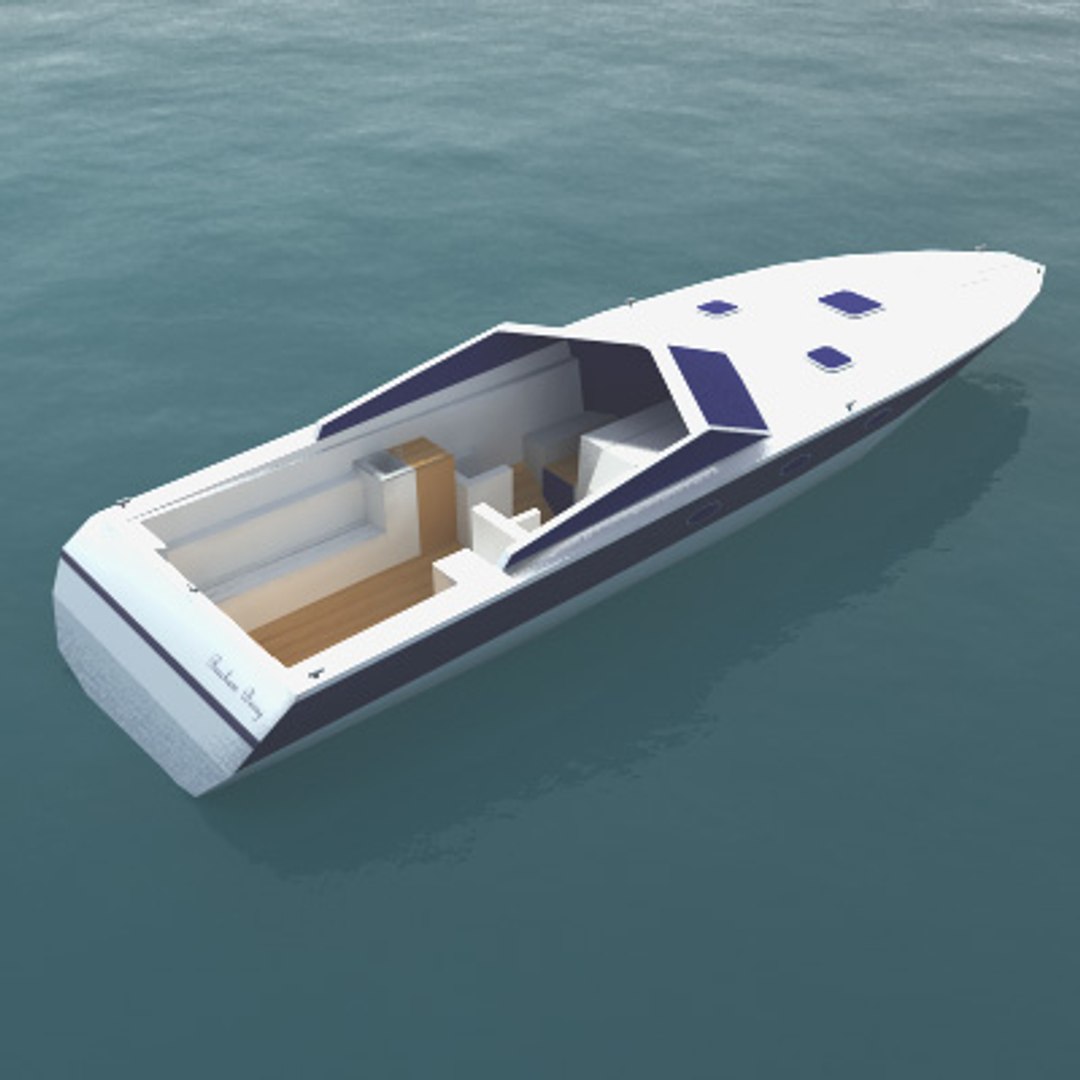 3d Luxury Speedboat