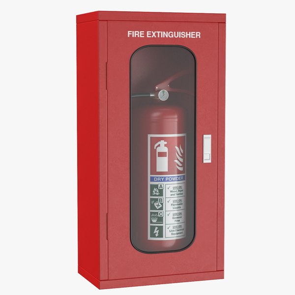 3D extinguisher box model