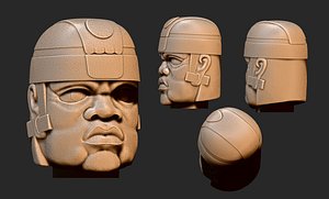 Olmeca Colossal Head CNC