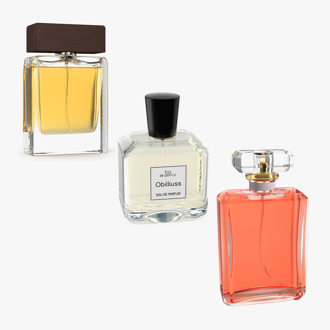 Perfume Bottles Collection 2 3D model preview