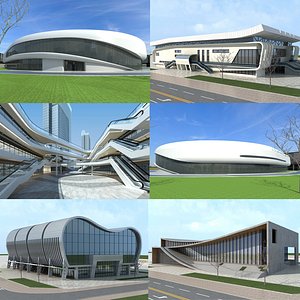 3D Modern Building Collection 17
