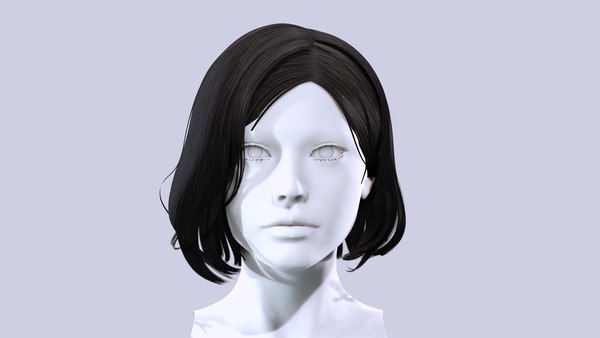 Feminino Bob corte de cabelo penteado poligonal 5 espécies Low-poly Modelo  3D $31 - .3ds .fbx .obj .stl .max .unknown - Free3D