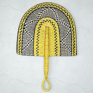 3D model African Handwoven Fan 34