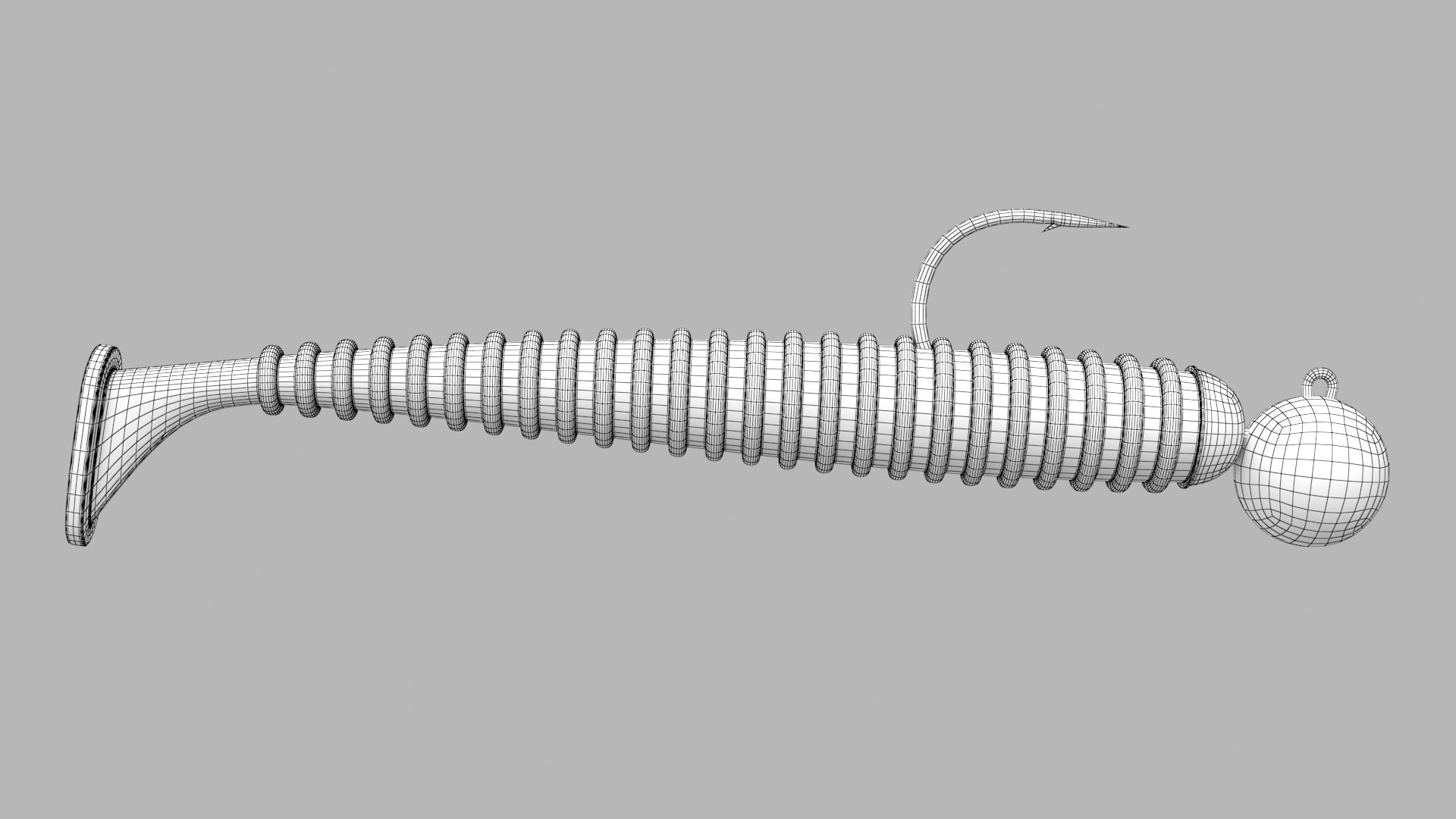 Jelly Worm Fishing Lure 02 3D model TurboSquid 1979674