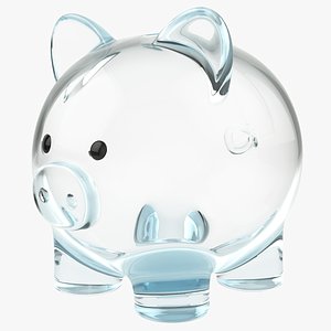 Glass Piggy Bank 3D model