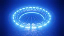 Blue Scifi Futuristic Neon Environment