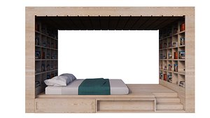 Bed Corner Space 3D model
