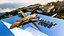 Futuristisches Sci-Fi-Jet-Fighter-3D-Modell, spielbereites Raumschiff