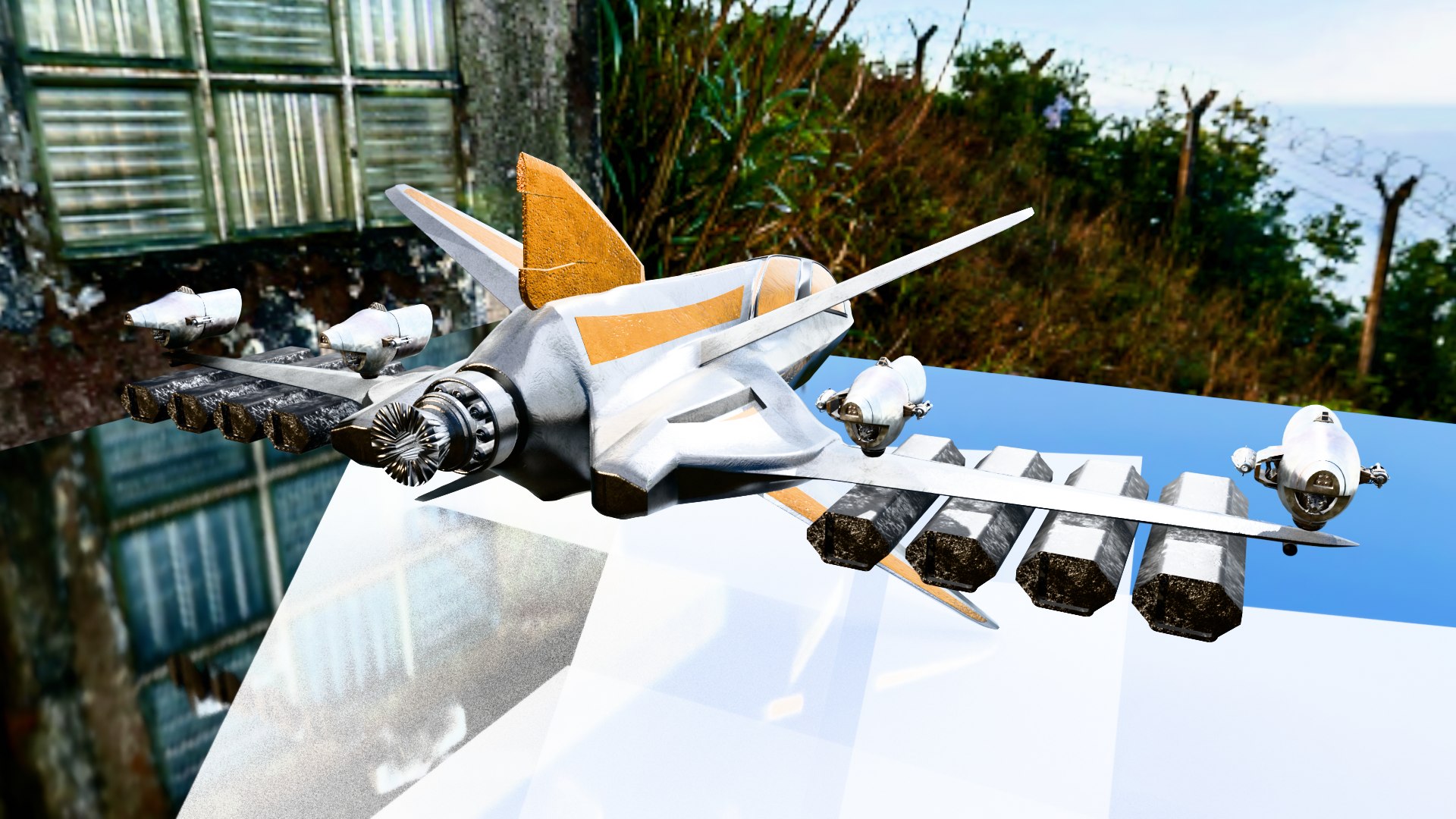 3D Futuristic Sci Fi Jet Fighter 3D Model Game Ready Spaceship model https://p.turbosquid.com/ts-thumb/nc/SgZoh3/jB/5/png/1747659765/1920x1080/fit_q87/9cc69dbf503b28ff4c34e5810bcc6b0437165be8/5.jpg