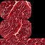Raw meat and cutting board