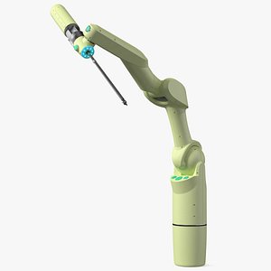 Medical Versatile Robotic Arm Rigged for Maya 3D