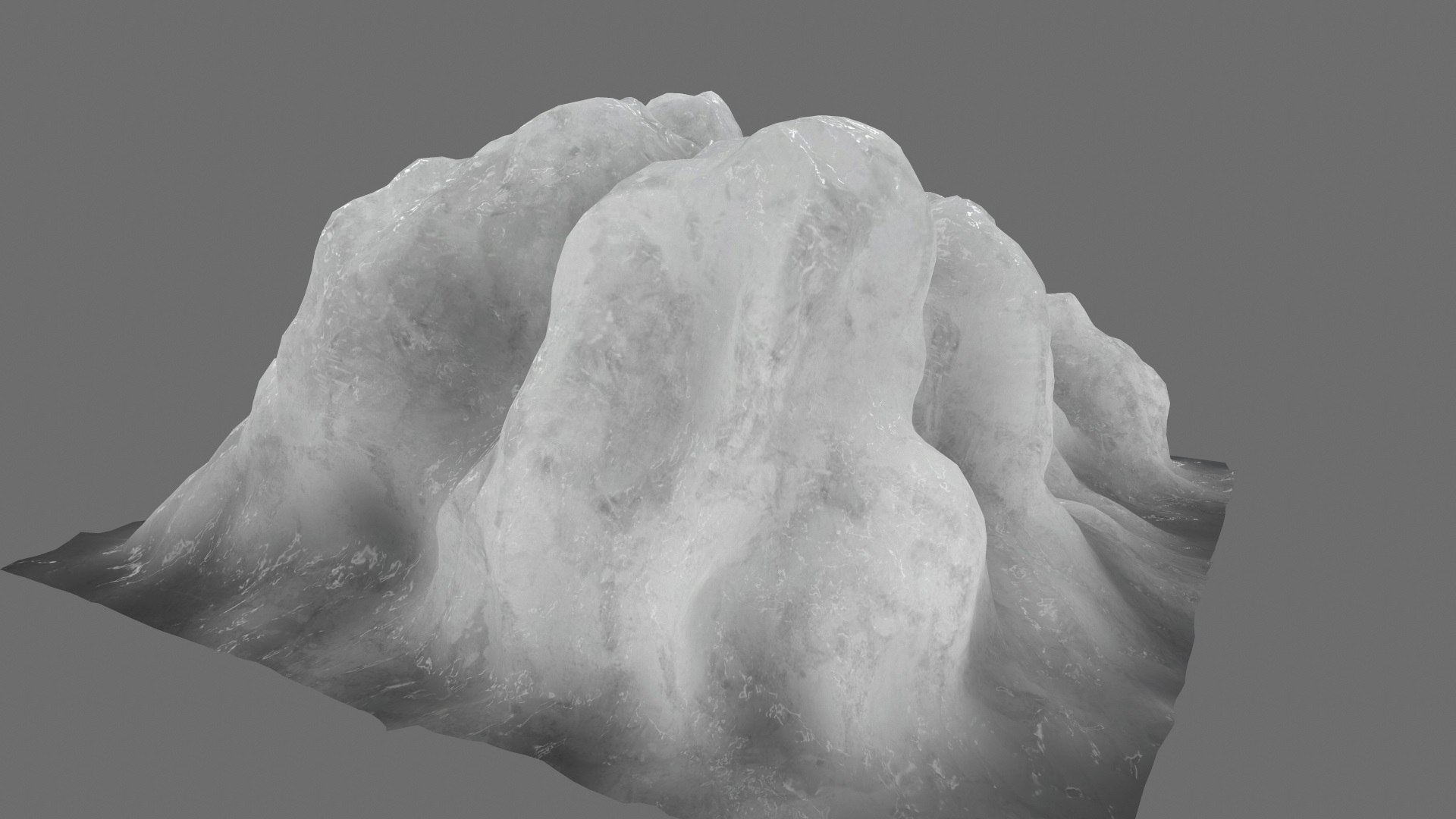 3D ice snow model - TurboSquid 1174133