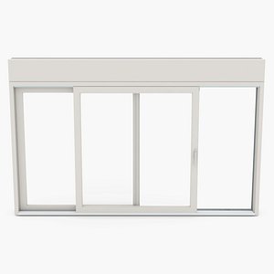Window - sliding bay - Full wall section