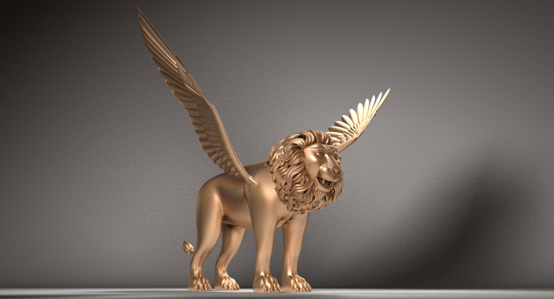 Winged Lion Model - TurboSquid 1290325