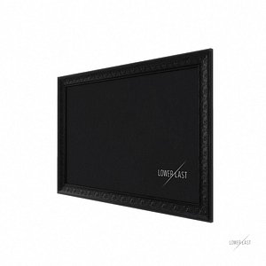 Black wooden frame