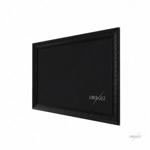 Black wooden frame