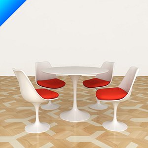Knoll Saarinen Tulip Dining Table and Conference Chair