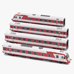 3D AEG DE IC-2000N Passenger Train