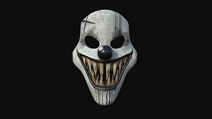 Clown Terror Mask 06 Black - Character Design Fashion