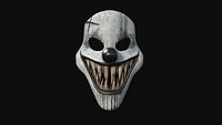 Clown Terror Mask 06 Black - Character Design Fashion