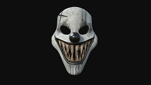 Clown Terror Mask 06 Black - Character Design Fashion