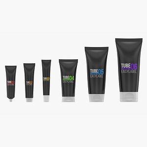 3D realistic tube packaging