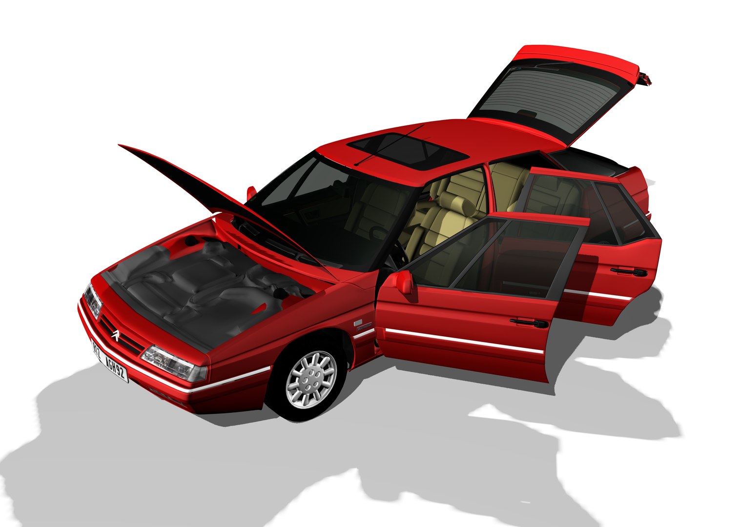 Citroen Xm 3D Model - TurboSquid 1239469