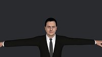 Brendan Fraser  Hyper Realistic Full Body Fully Rigged  Character