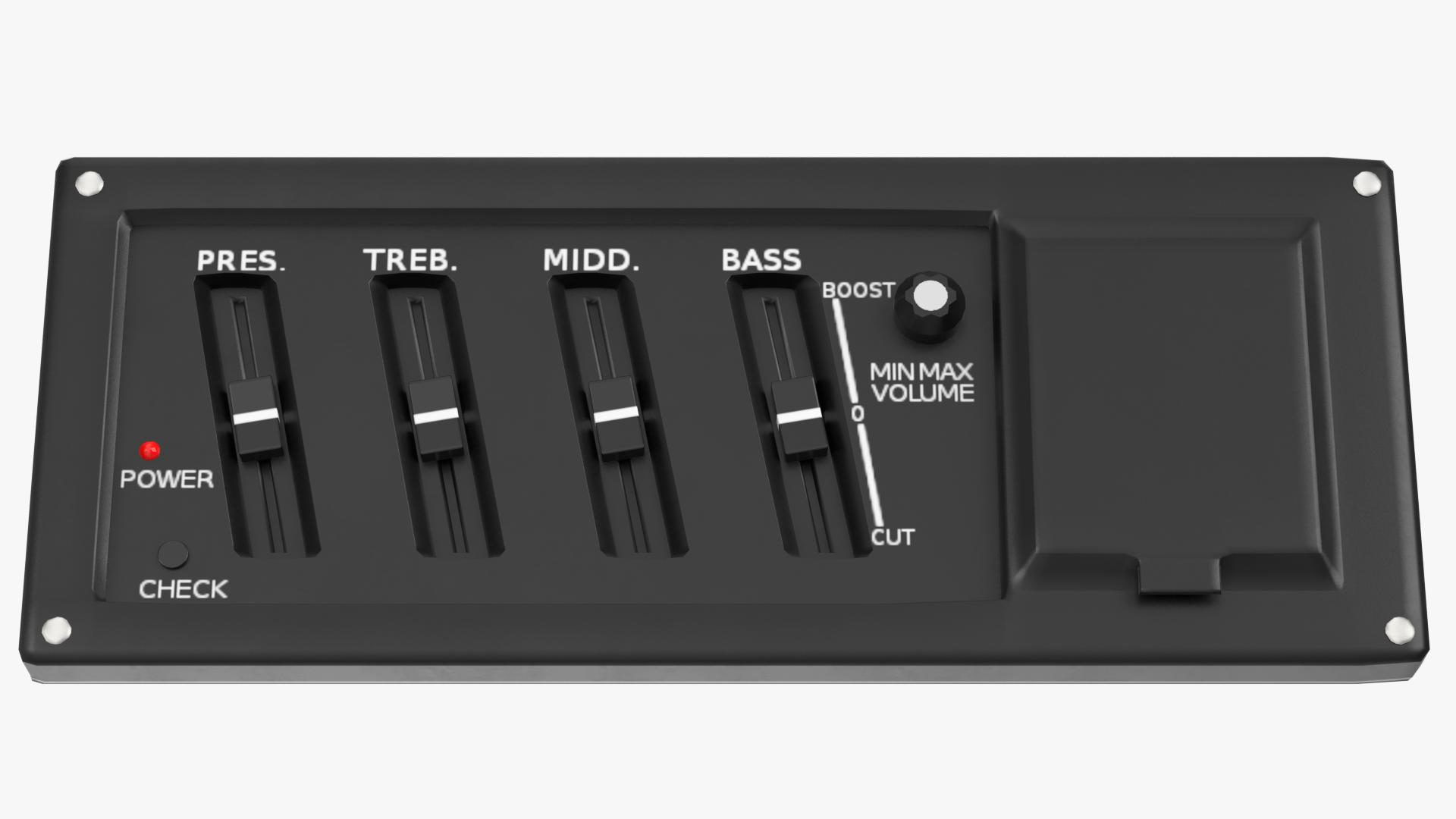3D Equalizer Control Panel Guitar - TurboSquid 1196105