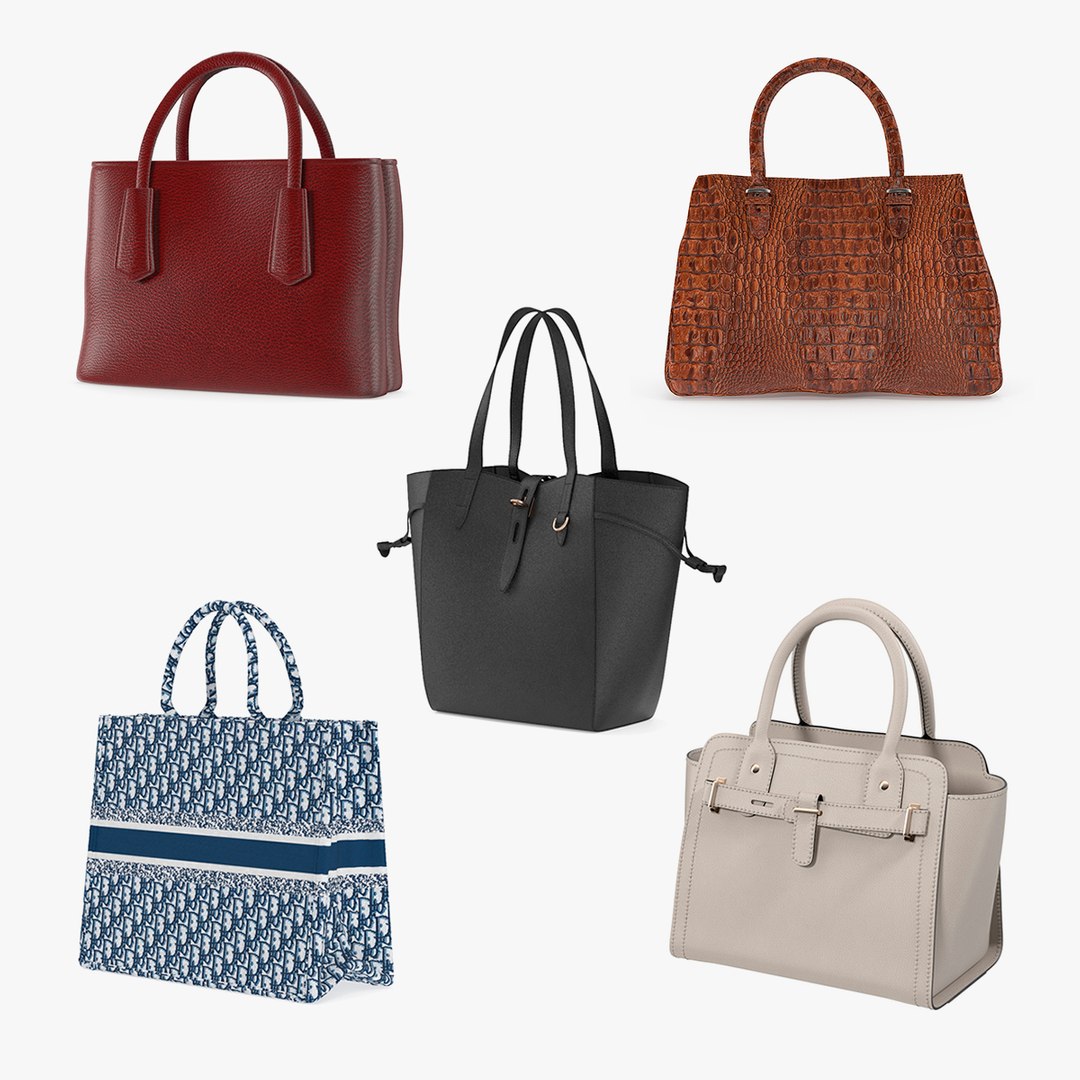 Women Handbags Collection 3 3D model preview