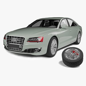 Audi A8 Luxury Sedan Clean Topology 3D model