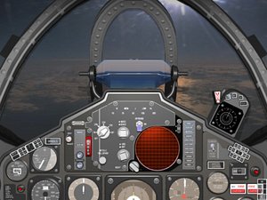f4 phantom fighter cockpit 3d model