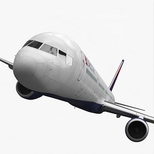 Delta Airlines Boeing 757-300 with Cabin and Doors Rigged for Maya