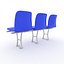 3D Stadium Seats 2 model