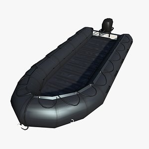 combat rubber raiding craft 3d model