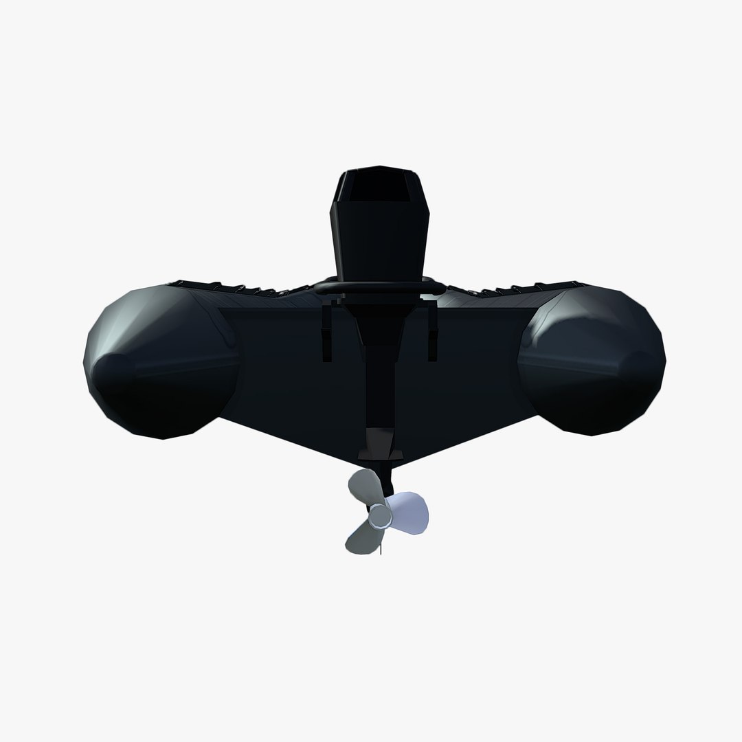 Combat Rubber Raiding Craft 3d Model