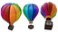 Globo aerostático estilizado: listo para producción