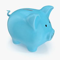 Piggy Bank Blue