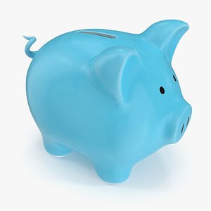 Piggy Bank Blue
