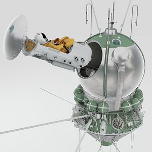 Vostok-1 Spacecraft with interior