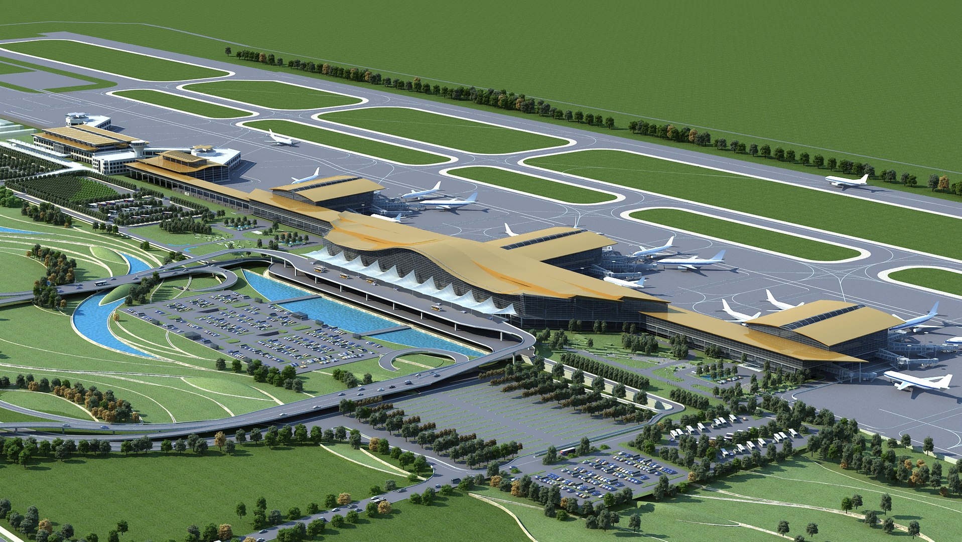 3D Airport 02 - TurboSquid 2101514