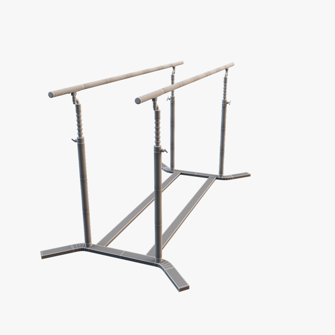 gymnastics parallel bars 3d max