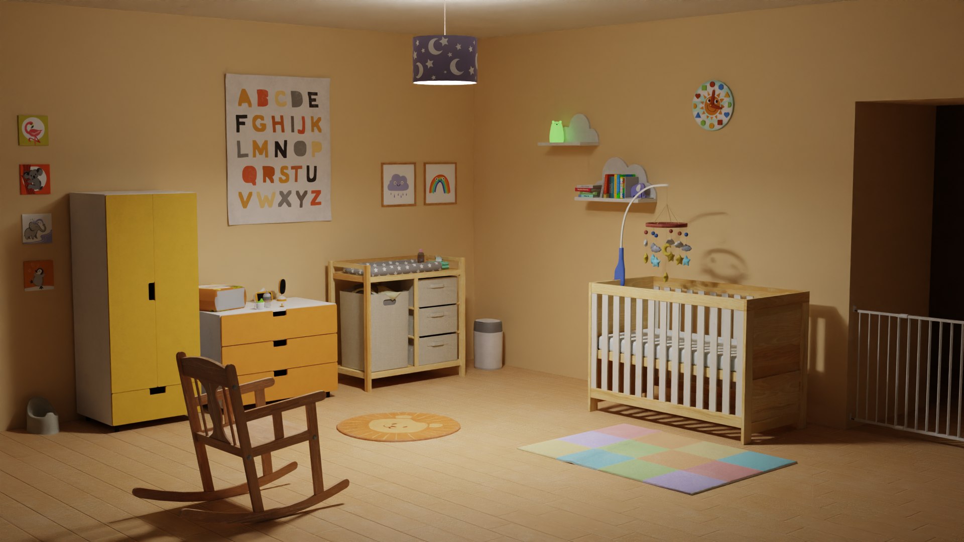 Nursery 3D model - TurboSquid 1854001